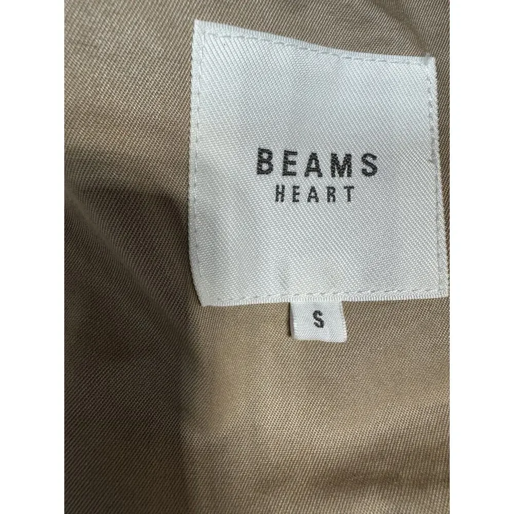 Beams Heart Buttonless Open Flowing Trench Coat In Wheat Fall Staple Size Small